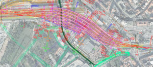 Plán modernizace železničního uzlu Brno ve variantě Petrov s poloměrem oblouku 300 metrů