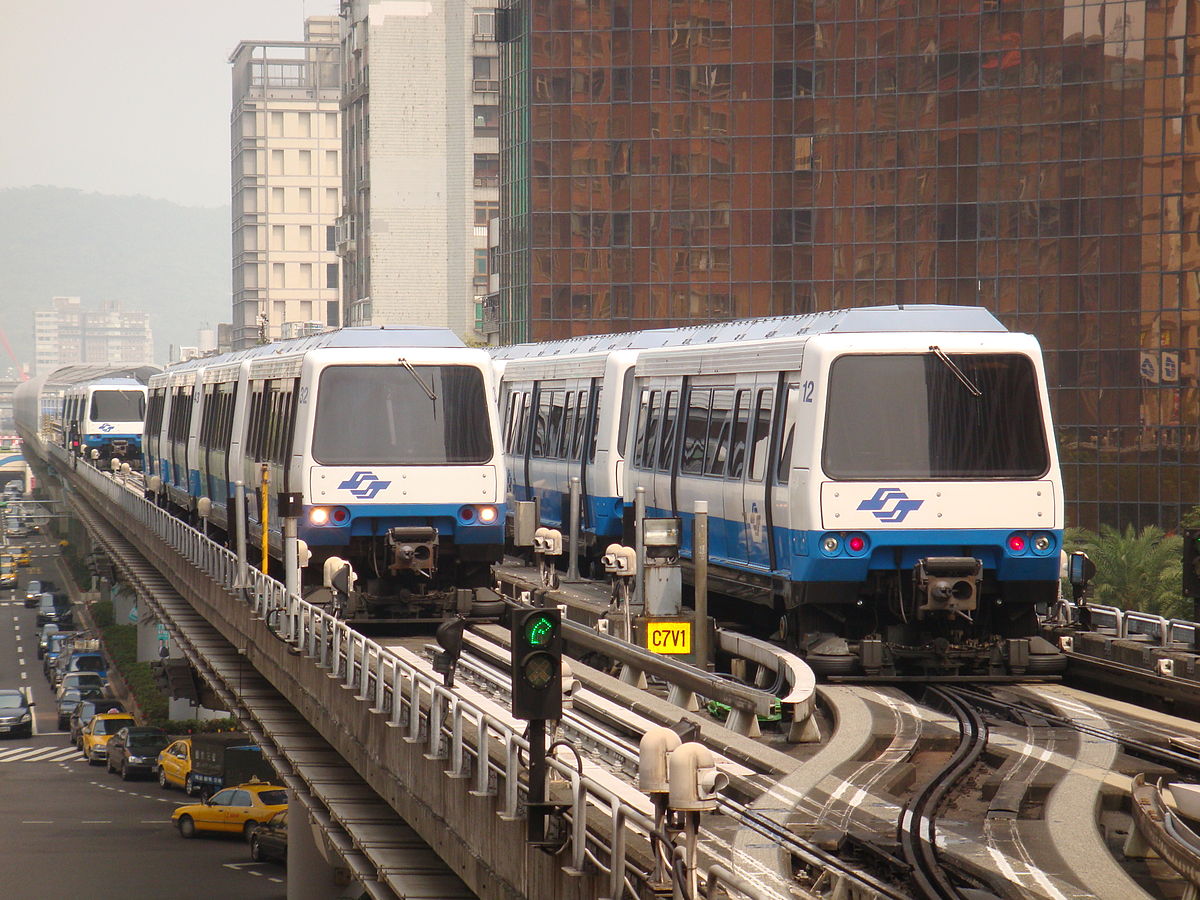 Systém lehkého metra MATRA na Taiwanu. Podobný systém byl nabízen na počátku 90.let i do Brna