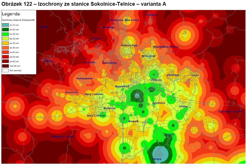 Izochrony Sokolnice