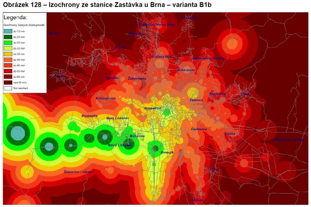Izochrony Zastávka