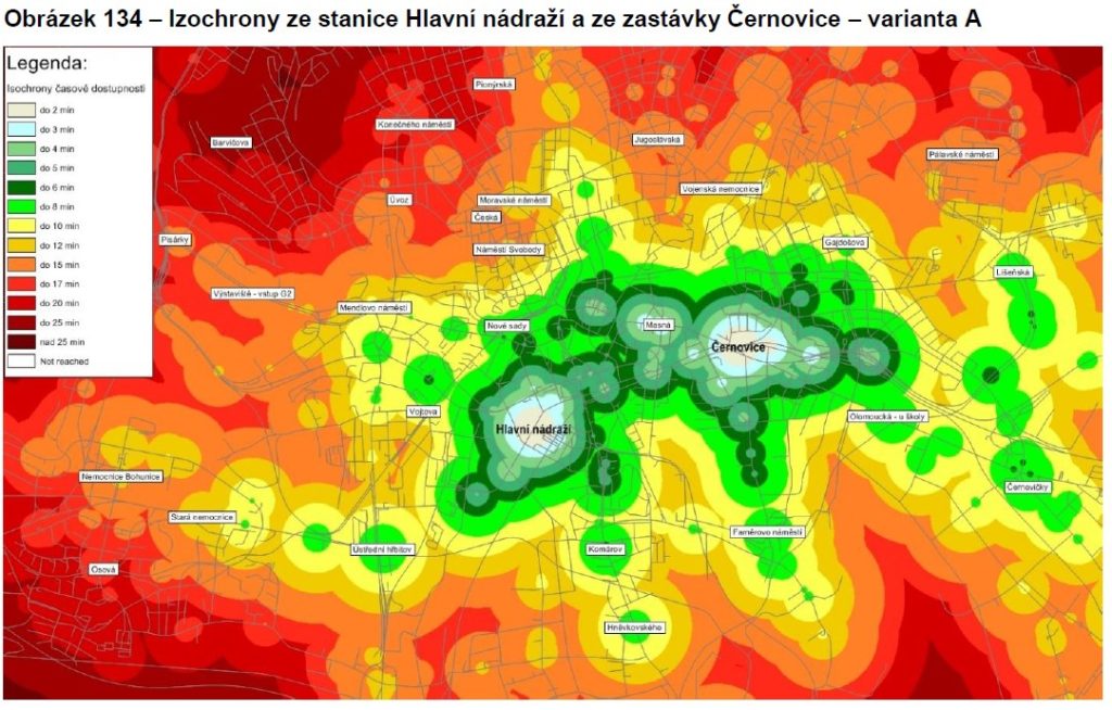 Izochrony Černovice
