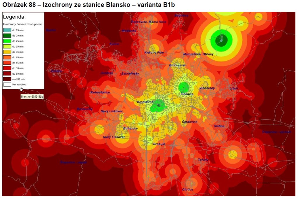 Izochrony Blansko