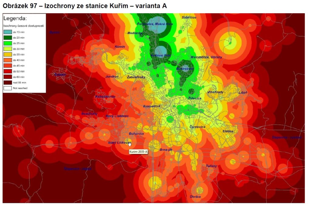 Izochrony Kuřim