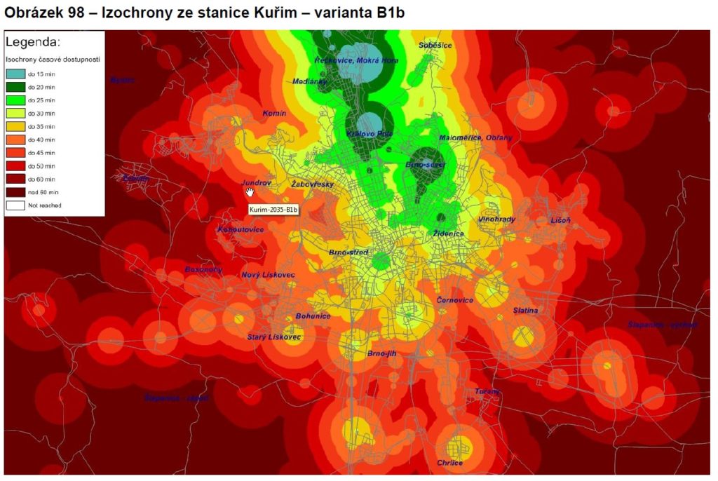 Izochrony Kuřim