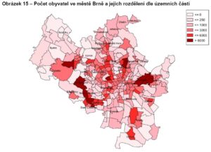 Rozložení obyvatelstva v Brně