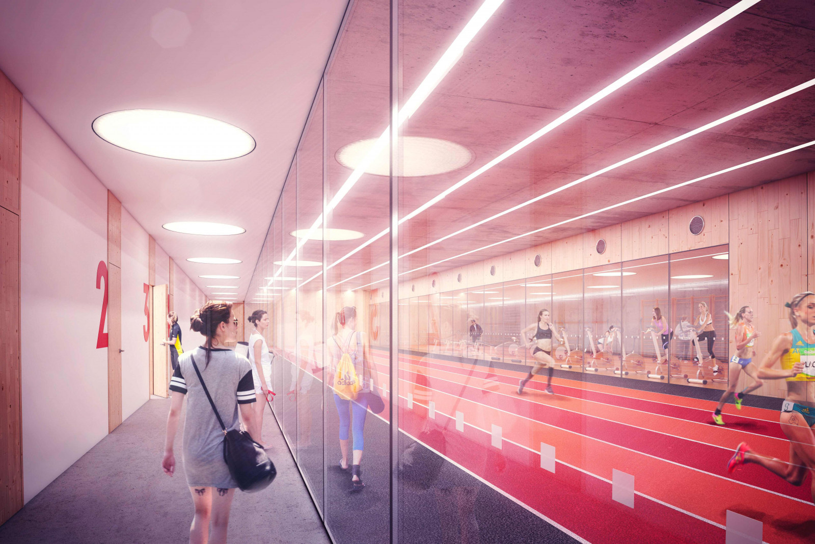 Vizualizace nové atletické haly v Bohunicích