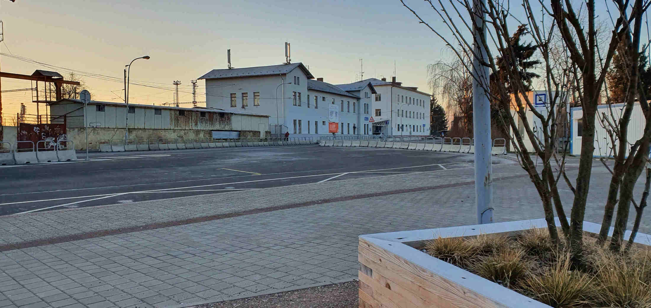Dolní nádraží v Brně v lednu 2020