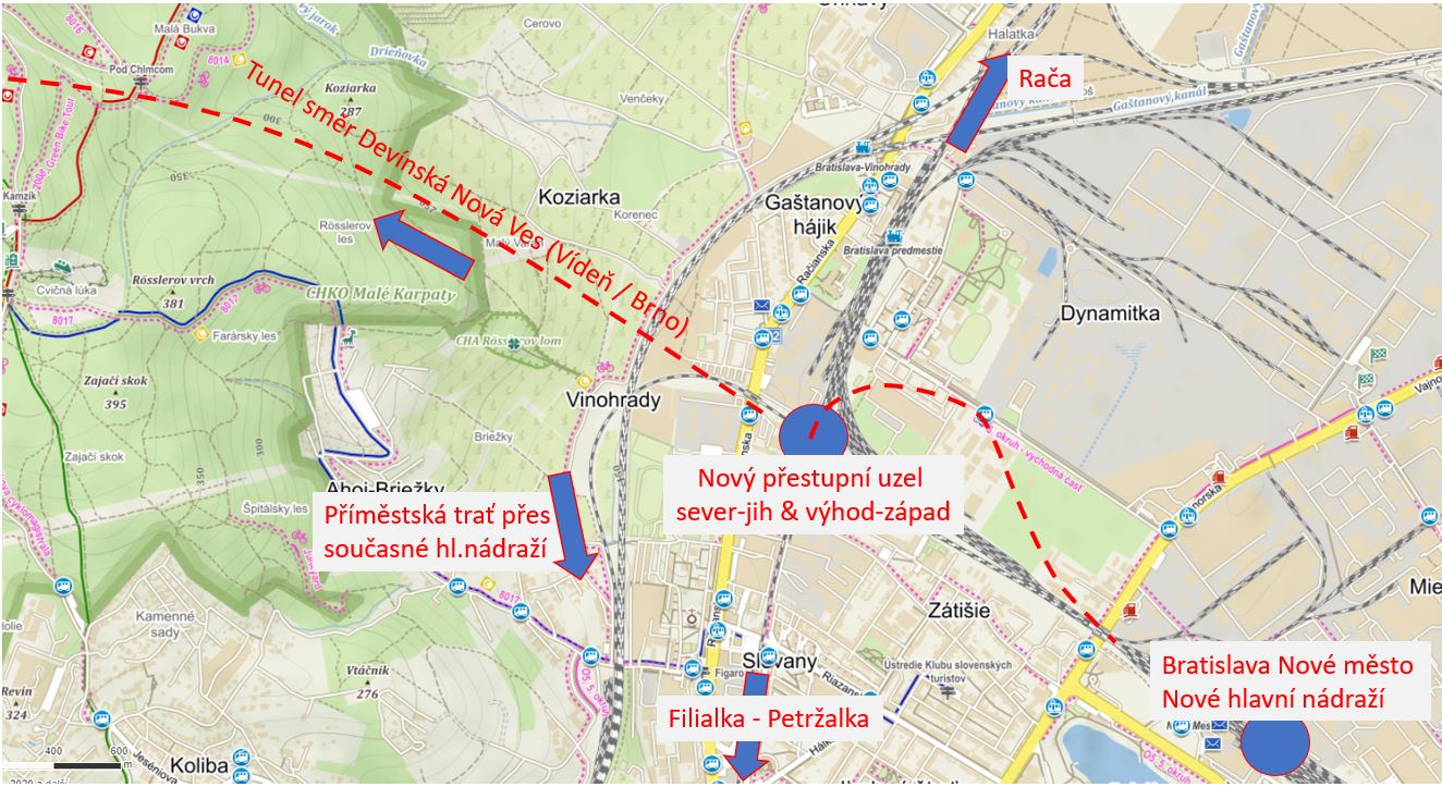 Návrh řešení Železničního uzlu Bratislava