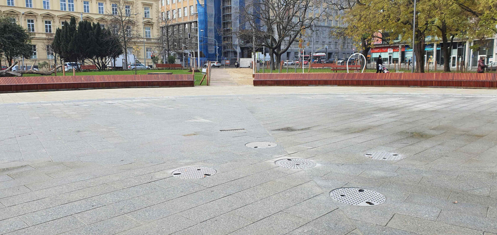 Moravský park v Brně po rekonstrukci na podzim 2022