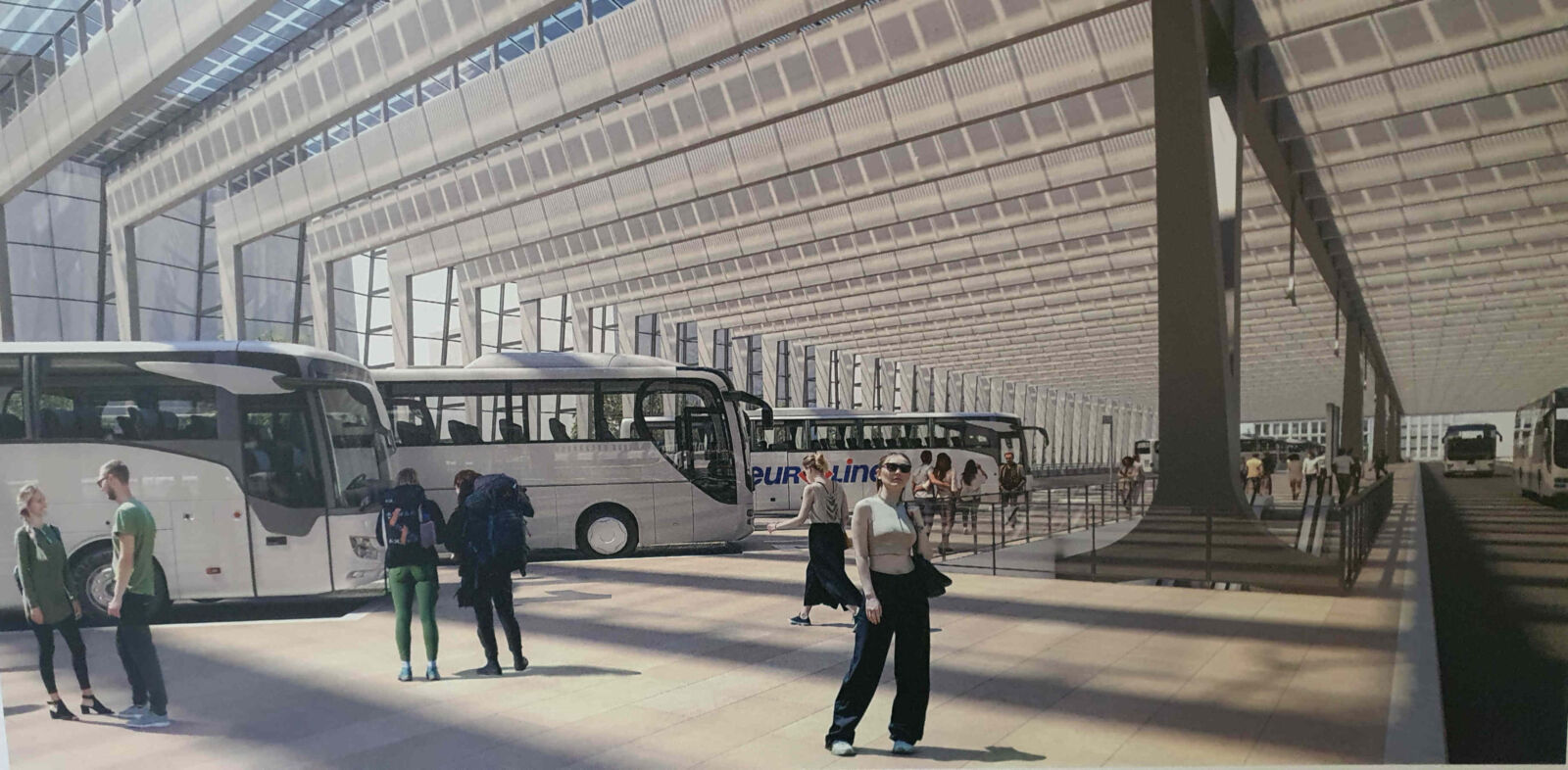 Vizualizace nového brněnského autobusového nádraží