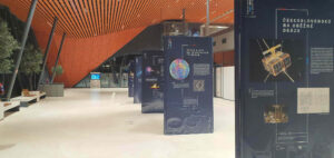 Nádraží Brno Královo Pole při cestě do vesmíru