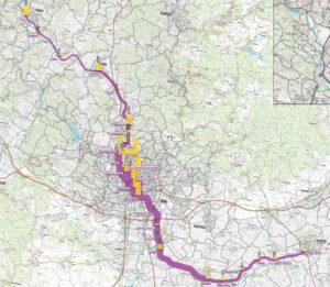 Předpokládaný obrat cestujících na Severo-jižním diametru dle Studie z roku 2011