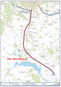 Poloha VRT (RS2) Jižní Morava