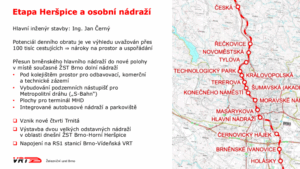Předběžný plán zastávek brněnské podzemky (2025)