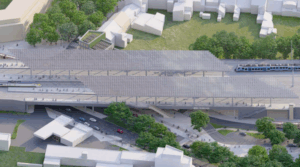 Vizualizace nádraží Brno-Černovice (2025)