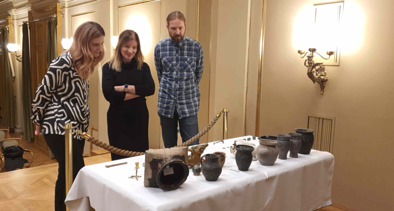 Prezentace archeologických nálezů v obecním domě