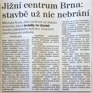 Brněnský deník 8.března 2008