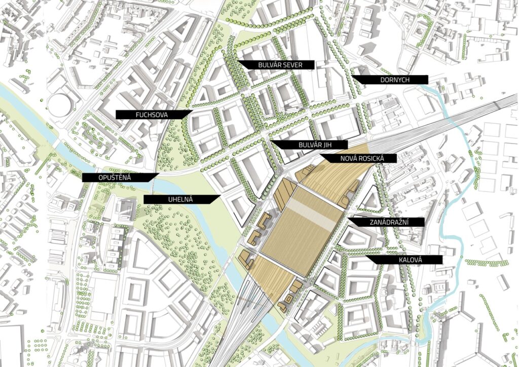 Plán oblasti Trnitá v Brně