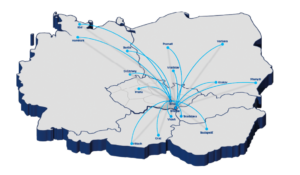 Přímé spojení dálkovými vlaky Českých dráh z Jižní Moravy > šest hlavních měst.