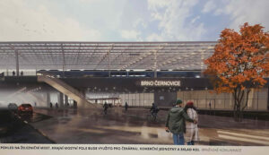 Vizualizace příchod na nádraží Brno-Černovice