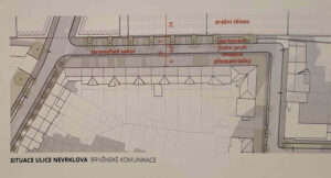 Situace ulice Klíny