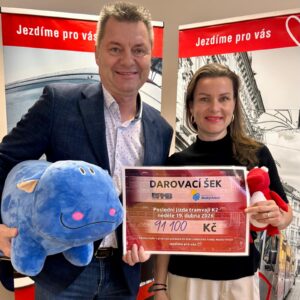 Výtěžek z jízdného šel na hroší nadaci (foto DPMB)