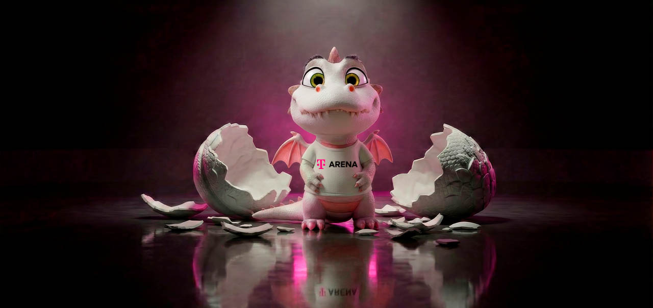 Brněnský dráček > oficiální maskot T ARENA Brno