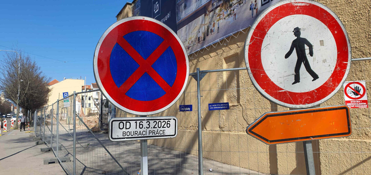 Rezidence Veveří: na jaře 2026 začaly bourací práce