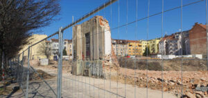 Demolice mezi ulicemi Veveří, Pekárenská a Kounicova