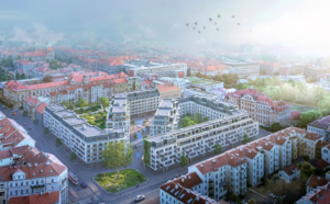 Vizualizace bytového celku Rezidence Veveří