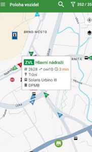 Aplikace iRIS pro vyhledávání spojení v Brně a na Jižní Moravě